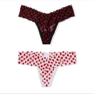 Victoria’s Secret “The Lacie” Lace Up Thong Set
